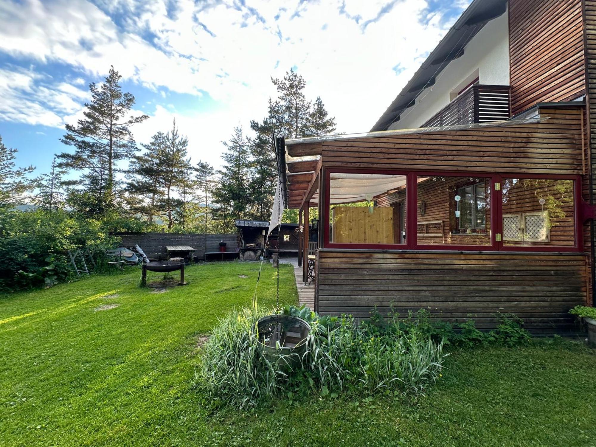 Ferienhaus Im Wald Edelschrott Exterior foto